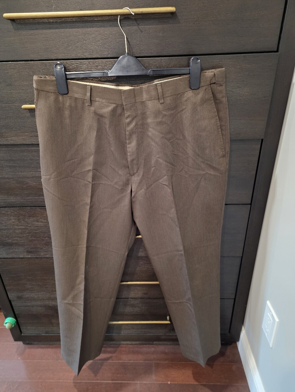 Haggar Men's Brown Dress Pants - Straight Leg